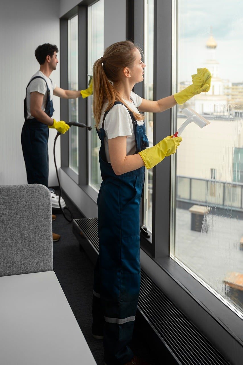 HVAC duct sanitizing equipment (equipment shown for reference)