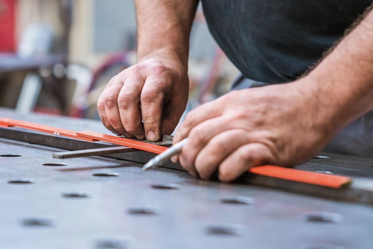 HVAC system components being cleaned by professional technician